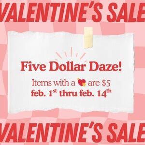 Five Dollar Daze ✨ Select closet items ONLY 5 DOLLARS 💘
